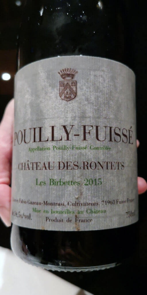 les Birbettes 2015 de la bodega Chateau des Rontets. Celler de Can Roca